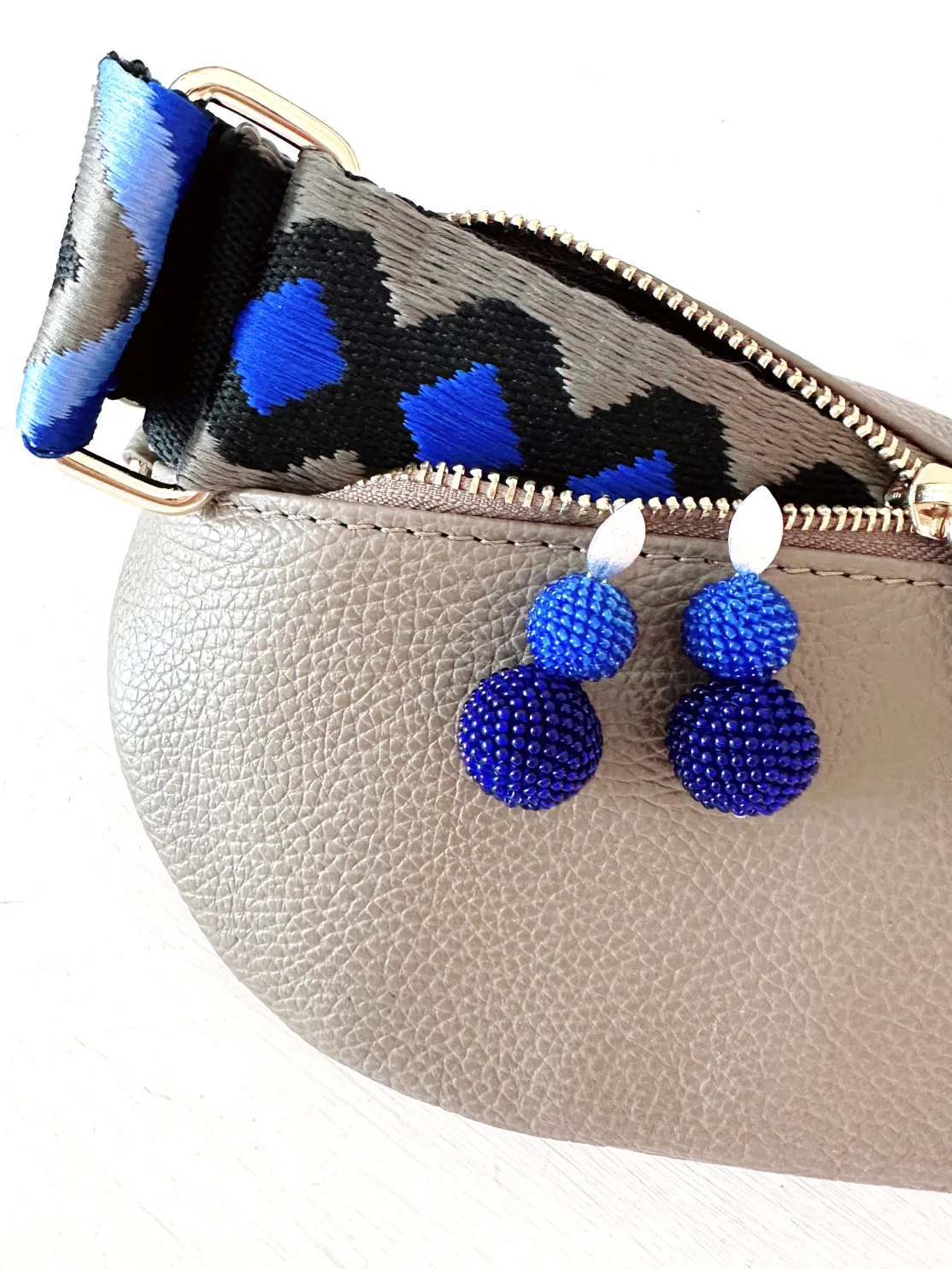 ohrangerie Blaue Stücke | Beeren<Edles Beeren - Duo, blitzblau - himmelblau