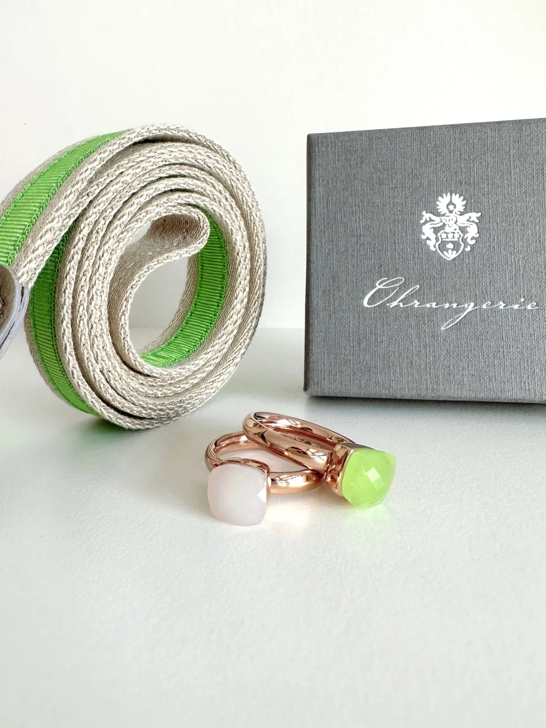 ohrangerie Online Exclusive | Grüne Stücke<Exklusives Set "Happy Spring", lindgrün/beige
