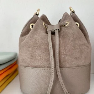 ohrangerie Limited Edition | Erdige Stücke<Lederbeutel mit Crossbodyriemen, taupe