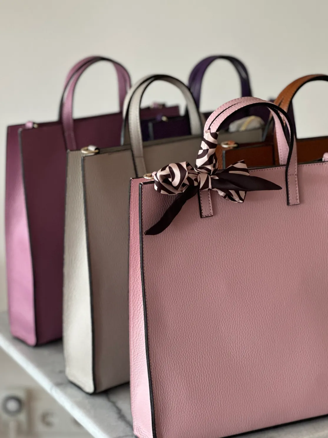 ohrangerie Lila Stücke | Accessoires<Ledershopper, violett